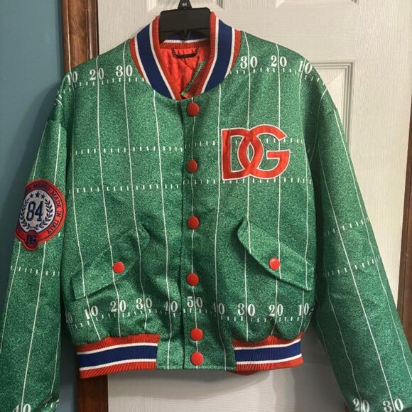 Dolce Gabbana Men's Bomber Jacket for Neiman Marcus Green Made in Italy NWOT - Picture 1 of 8